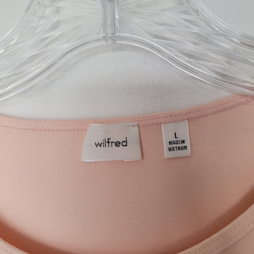 NWT ARITZIA WILFRED Elegant Pink Sleeveless Dress Size Large - Picture 4 of 10
